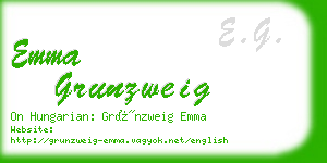 emma grunzweig business card